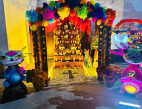 altar Tetakawi en festival de la calaca