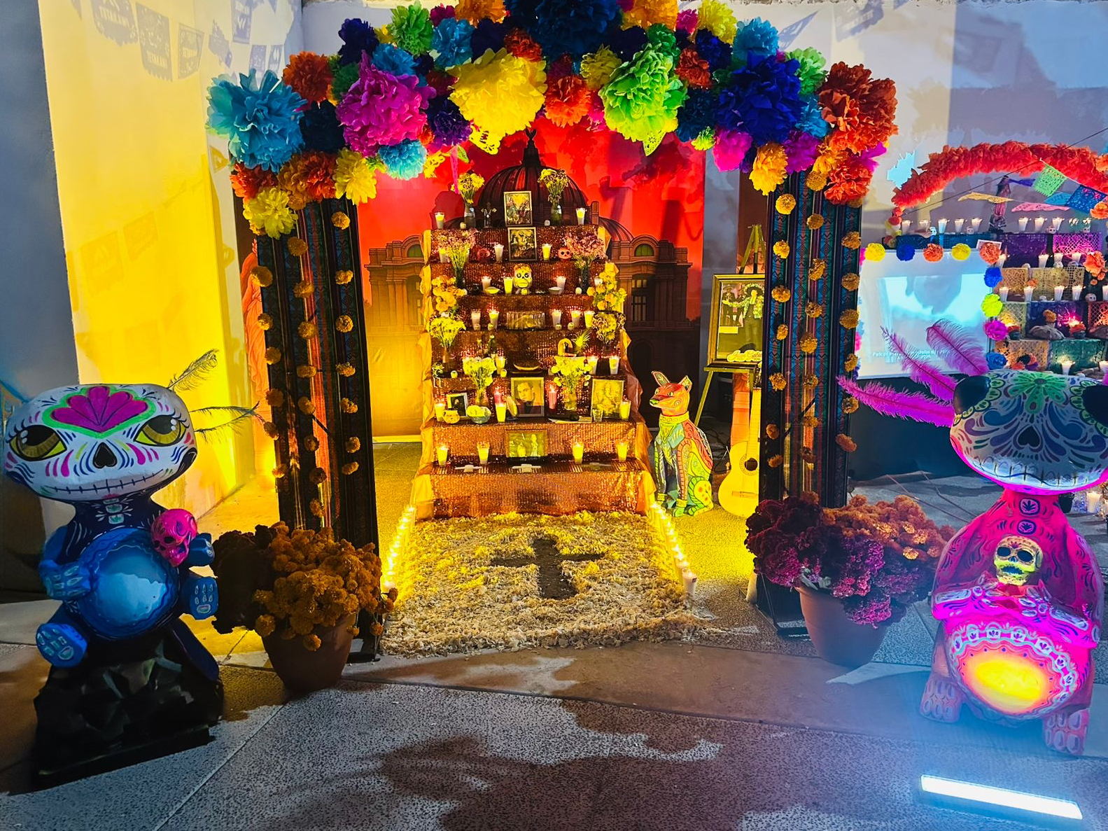 altar Tetakawi en festival de la calaca