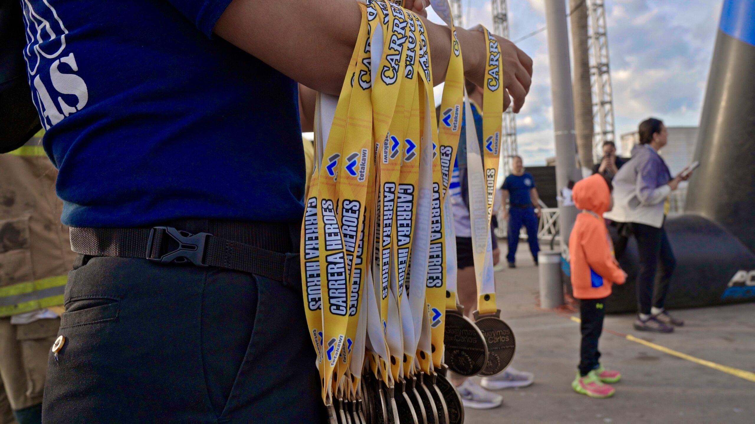 Carrera de bomberos en Guaymas